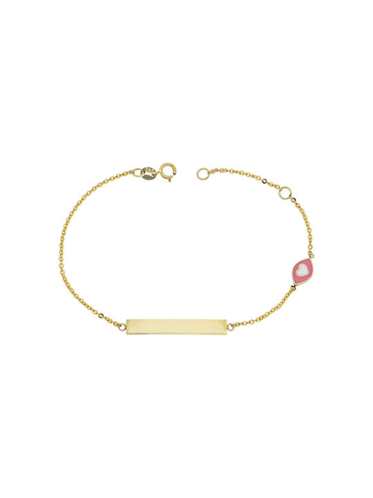 Kids Gold ID Bracelet 14K for Girl