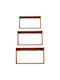 Shelves Wall Chengis Natural 3pcs 60x20x38cm