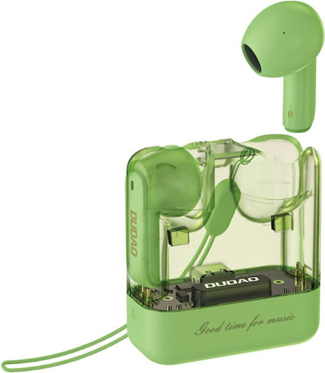 Dudao U18Pro In ear Bluetooth хендсфри Слушалки с Кутийка за Зареждане Зелен