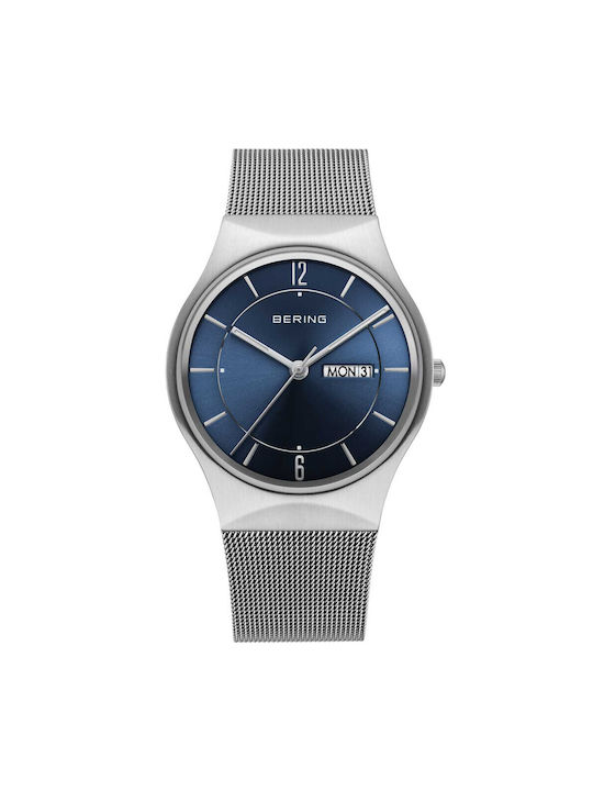 Bering Time Classic Watch Battery with Silver Metal Bracelet