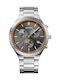 Bering Time Classic Titanium Ανδρικό Ρολόι 40mm Χρονογράφος Μπαταρίας με Ασημί Μεταλλικό Μπρασελέ