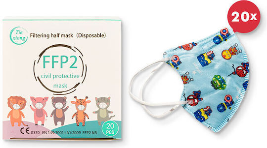 Tiexiong Civil Protective Kids Schutzmaske FFP2 Mehrfarbig 1Stück