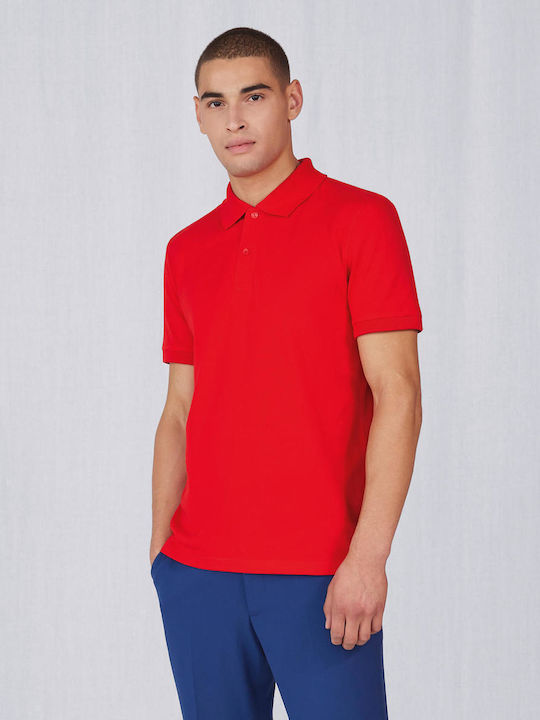 B&C Men's Short Sleeve Promotional T-Shirt Red