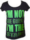 Women's Athletic T-shirt Black