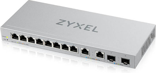Zyxel XGS1210-12-ZZ0102F v2 Managed L2 Switch με 8 Θύρες Gigabit (1Gbps) Ethernet και 2 SFP Θύρες