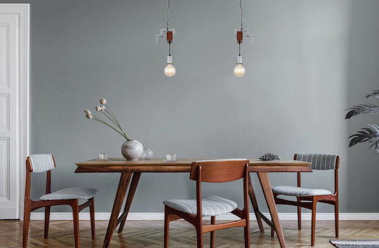 Globo Lighting Ludi Hängelampe Bronze mit Fassung E27 14x10x120cm.
