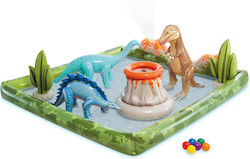 Intex Jurassic Adventure Spielzentrum Kinder Quadratisches Aufblasbares
