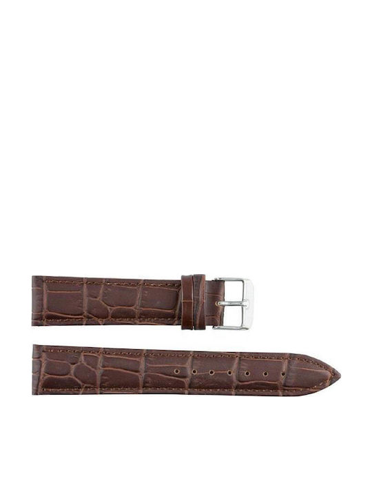 New Era Lederriemen Braun 18mm