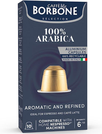 Caffe Borbone Κάψουλες Espresso Συμβατές με Μηχανή Nespresso 10caps