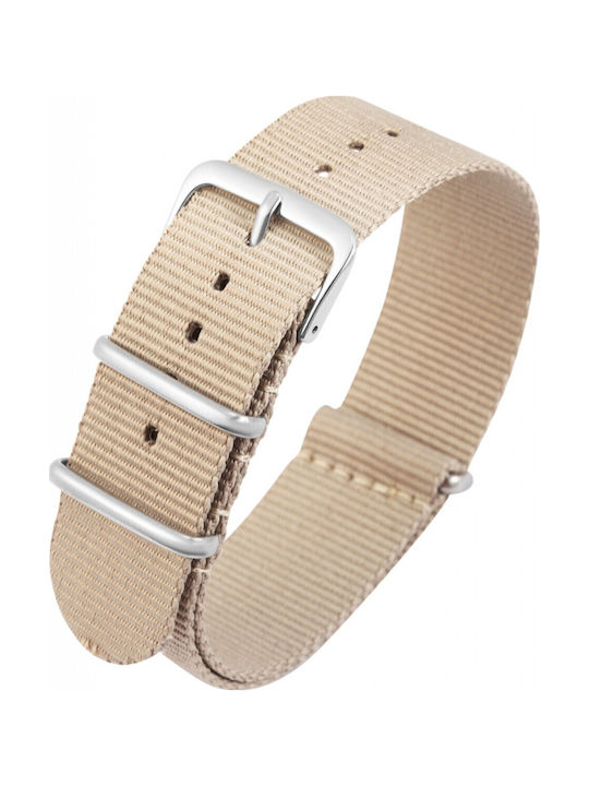 New Era Fabric Strap Beige 22mm