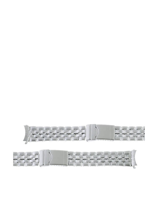 New Era Metallic-Armband Silber 20mm