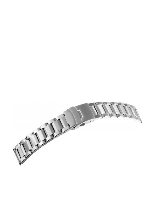 New Era Metallic-Armband Silber 24mm