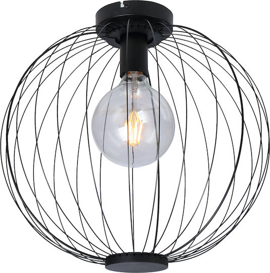 Globo Lighting Roza Deckenleuchte 40cm Schwarz mit Fassung E27