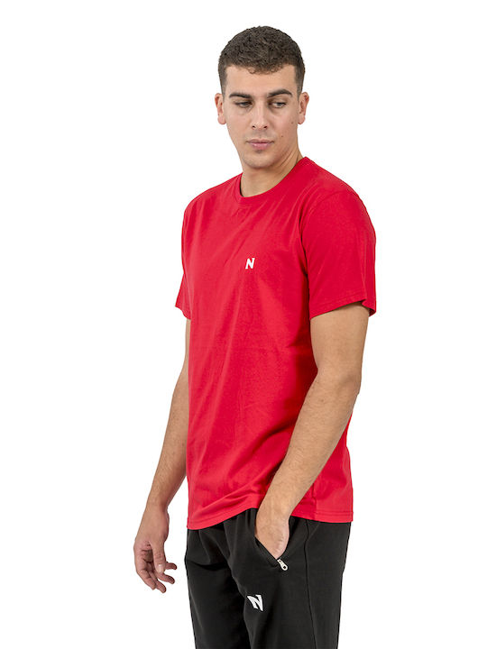 Energy Men's Athletic Short Sleeve Blouse LAVA RED