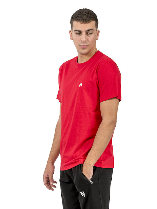 Energy Herren Sportliches Kurzarmshirt LAVA RED