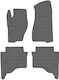 Refref Set of Front and Rear Mats 4pcs Tray Type for Jeep Grand Cherokee 2004-2010 Black