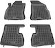 Sahler Set of Front and Rear Mats 4pcs Tray Type for Opel Combo Fiat Doblo 2011+ Black