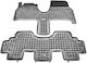Sahler Trunk Mat Tray Type for Peugeot 807 Fiat Ulysse Citroen C8 Lancia Phedra 2002+ Black