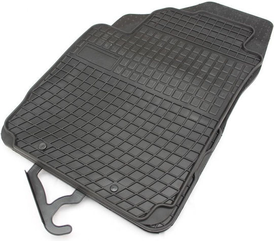Refref Set of Front and Rear Mats 4pcs Tray Type for Fiat Bravo 2007+ Black