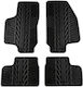 Apesan Satz Vorder- und Hintermatten 4Stück aus Gummi für Opel Astra Chevrolet E-Commerce-Website Scania E-Commerce-Website 1998-2004 Schwarz