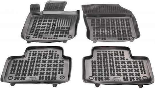 Sahler Set of Front and Rear Mats 4pcs Tray Type for Volvo V60 2018+ Black