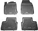 Sahler Set of Front and Rear Mats 4pcs Tray Type for Opel Vectra 1995-2002 Black