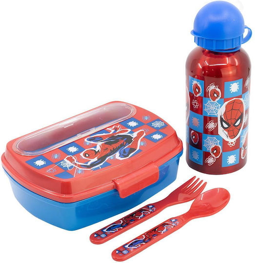 Stor Πλαστικό Παιδικό Δοχείο Φαγητού Spiderman 0.4lt Κόκκινο