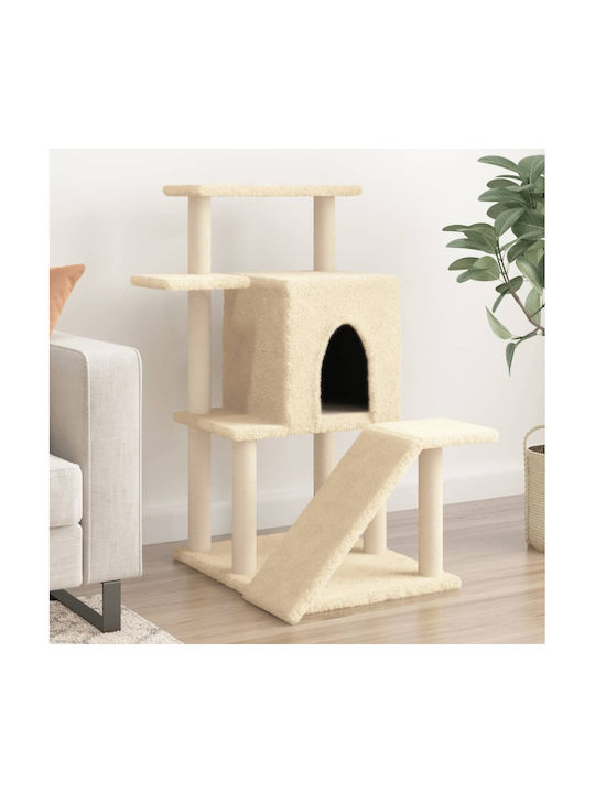 vidaXL Cat Scratching Post Cat Trees Beige 74x6...