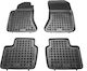 Sahler Set of Front and Rear Mats 4pcs Tray Type for Opel Omega 1994-2003 Black