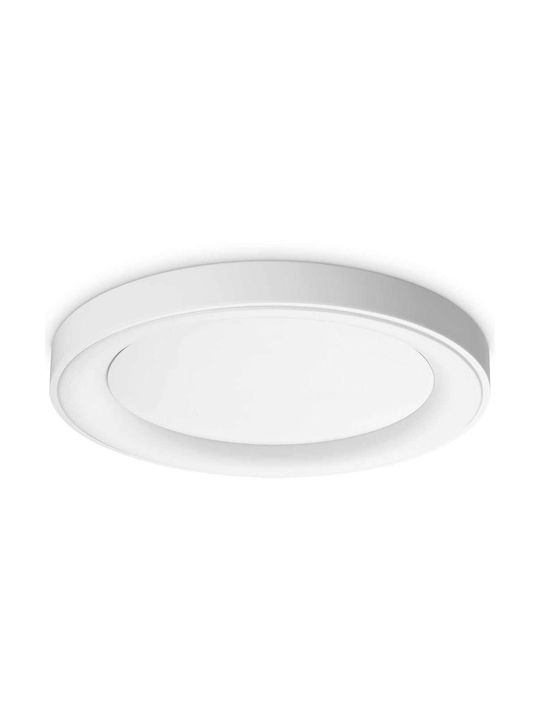 Ideal Lux Πλαφονιέρα Οροφής με Ενσωματωμένο LED σε Λευκό χρώμα 60cm