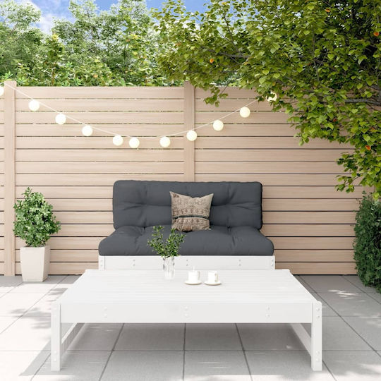 Garten- und Outdoor-Möbelsets Wohnzimmer Typsatz 2 Stück Weiß