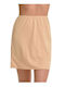 Helios Mini Skirt in Beige color