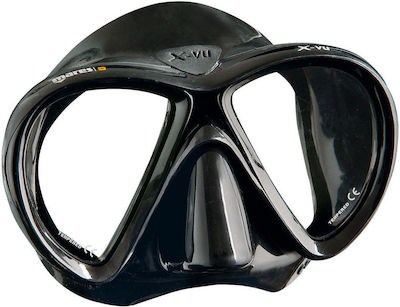 Mares Diving Mask Silicone with Breathing Tube in Black color