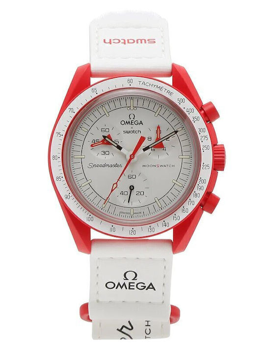 Swatch Moonswatch Mission Ανδρικό Ρολόι Μπαταρί...