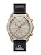 Swatch Moonswatch Mission Men's Watch Battery with Black Ceramic Bracelet