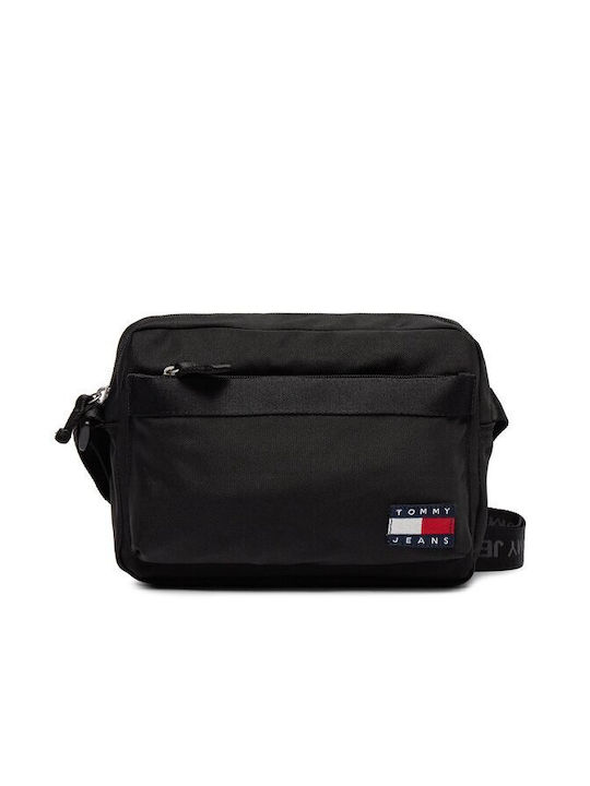 Tommy Hilfiger Shoulder / Crossbody Bag with Zipper Black 16x6cm