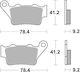 SBS Motorcycle Brake Pads for Aprilia Pegaso 650 Yamaha TT / XT 660