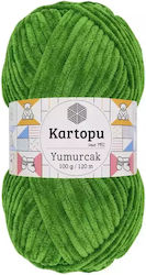 Kartopu Yumurcak Polyester Grünes Strickgarn 12...