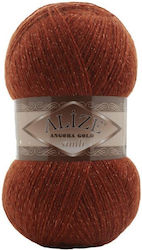 Alize Angora Gold Metallic Mixed Orange 100m 550gr