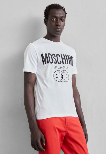 Tシャツ・カットソー MOSCHINO COUTURE Men T-shirt Multicolor 07207040 1006 Moschino Moschino Couture print T-shirt - White - Men