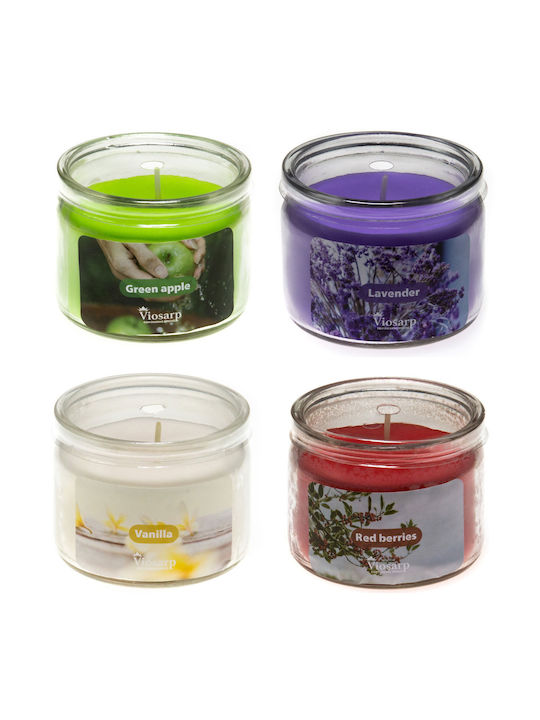 Viosarp Scented Candle Jar 6.9x5.5cm 1pcs (Various Colors)