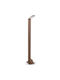 Ideal Lux Outdoor Floor Lamp Small Post LED 6.5W with Warm White Light IP54 Brown