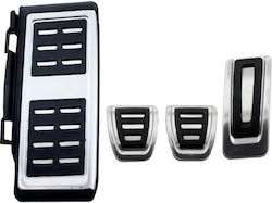 Car Footrest Board for Audi A1 Aluminum Black 4pcs