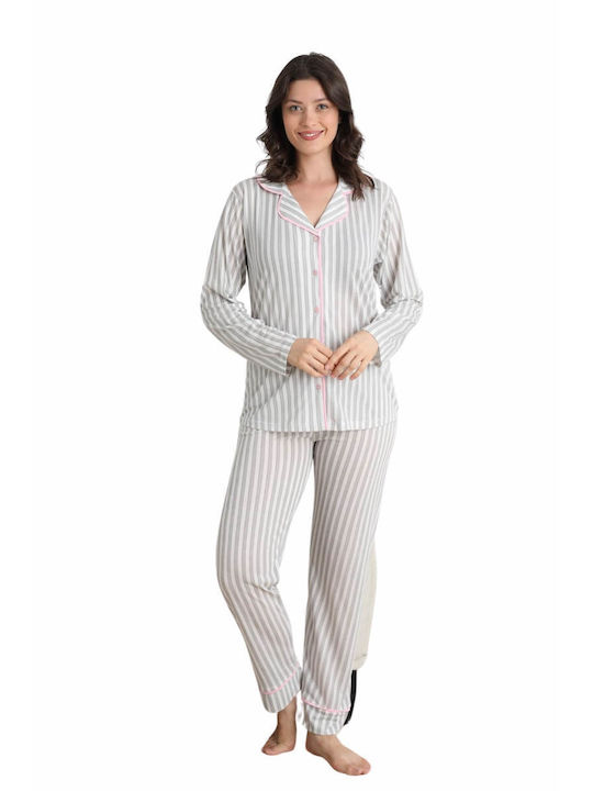 Lindros Winter Women's Pyjama Set Cotton MORE