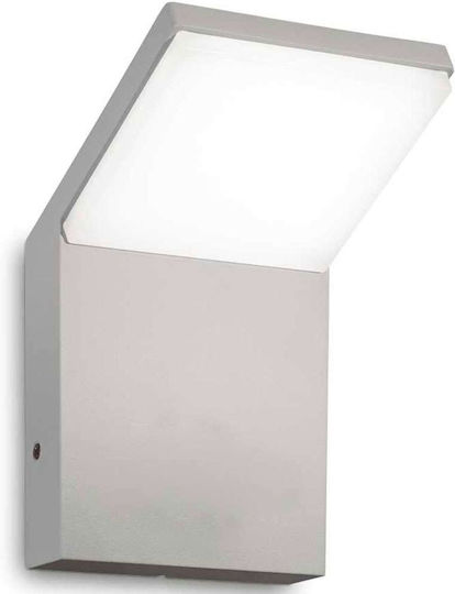 Ideal Lux Wall-Mounted Outdoor Light LED IP54 9W with Natural White Light 10x10.4x16.4εκ.