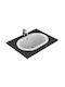 Ideal Standard Drop-In Spüle Porzellan B48xT35cm