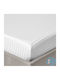 Isadore Lorraine Sheet for Single Bed with Elastic 100x200+30cm. Riga White