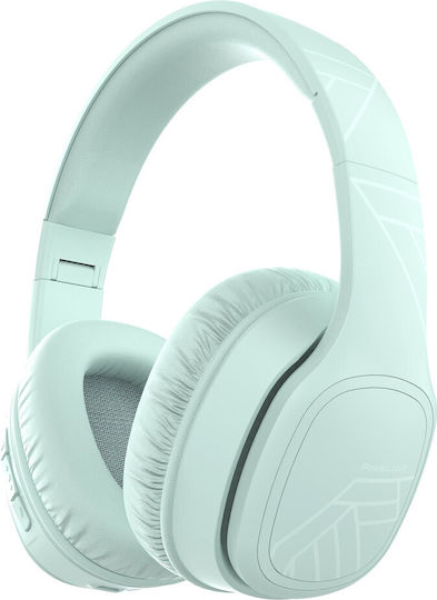 PowerLocus P7 Upgrade Безжични / Жични Over Ear Слушалки с 50 Часа Работа и Бързо Зареждане Ментови