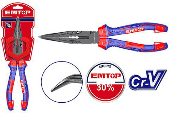 Emtop Cutting Plier Curved Electrician Length 200mm