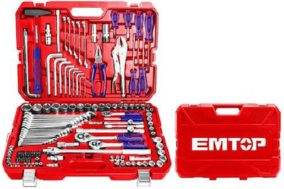 Emtop EHTS01421 Tool Case with 142 Tools